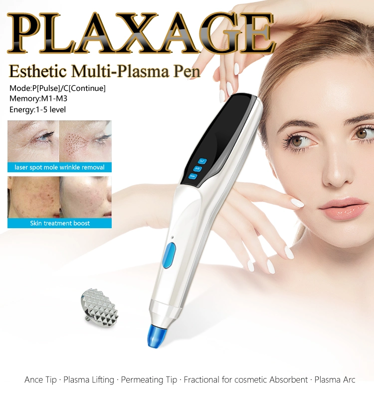 New Plaxage Rechargeable Fibroblast Plasma Pen for Face Eyelid Lift Wrinkle Removal Spot Removal Plasma Pen