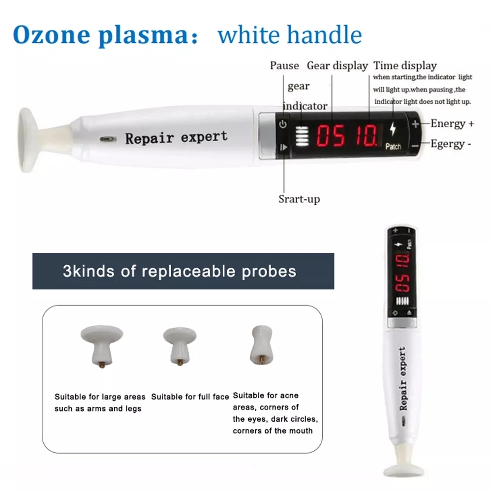 Professional 2in1 Ozone Plasma Pen for Eye Lift Acne and Spots Treatment