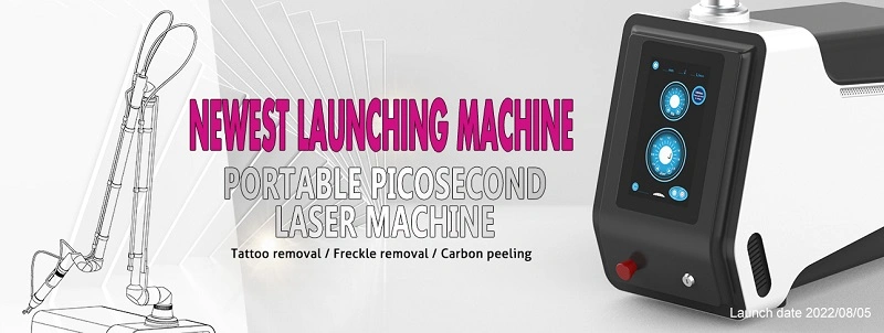 Portable Picosecond Laser ND YAG Device Pigment Tattoo Wrinkle Removal