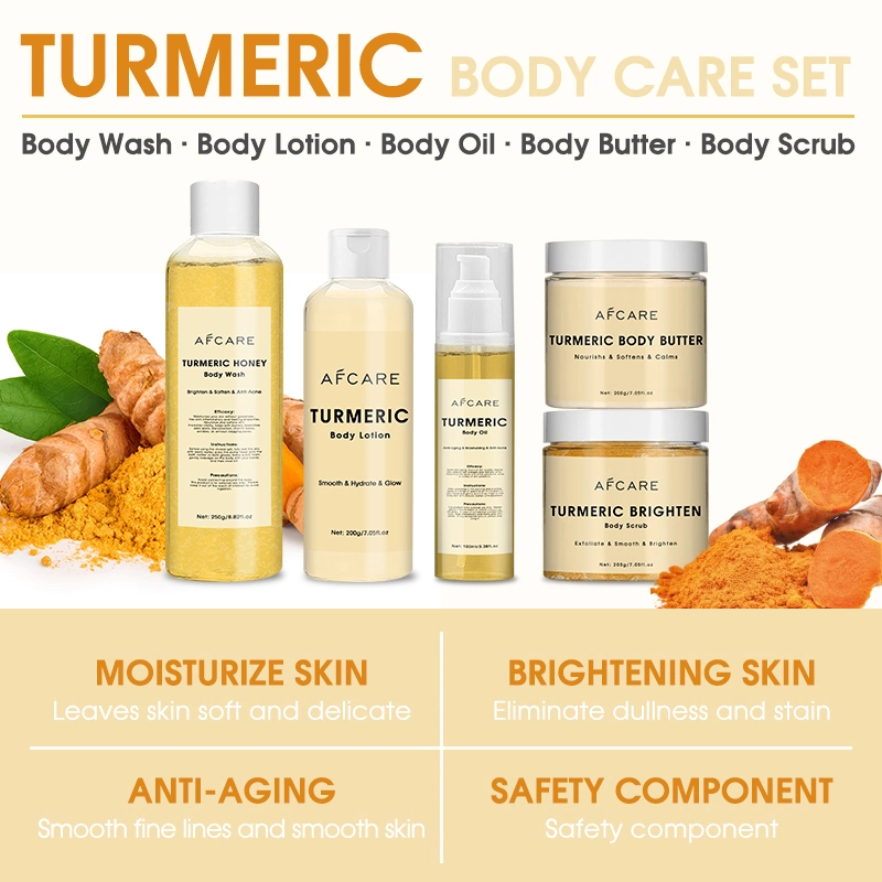 Private Label Skincare Ayurveda Turmeric Skin Care Set Natural Cosmetic